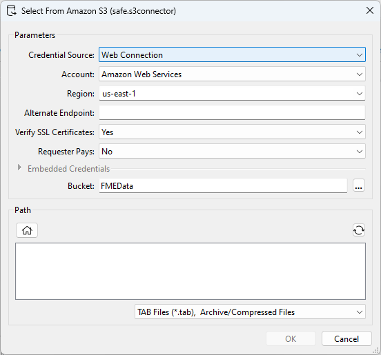 Selecting data from S3
